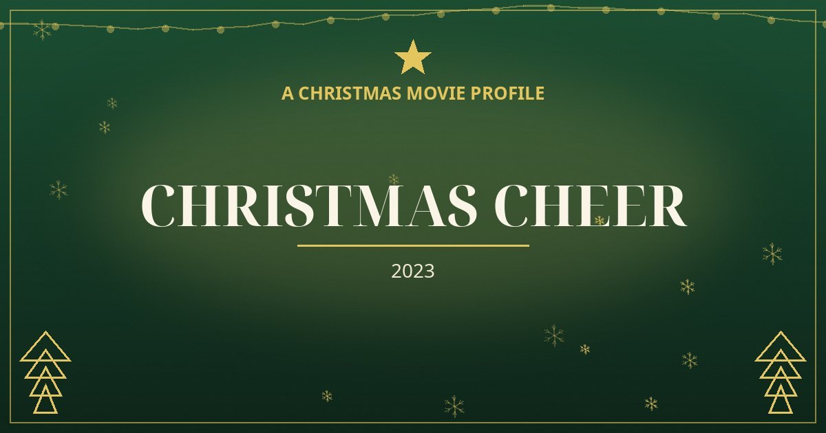 Christmas Cheer — original designed title card art