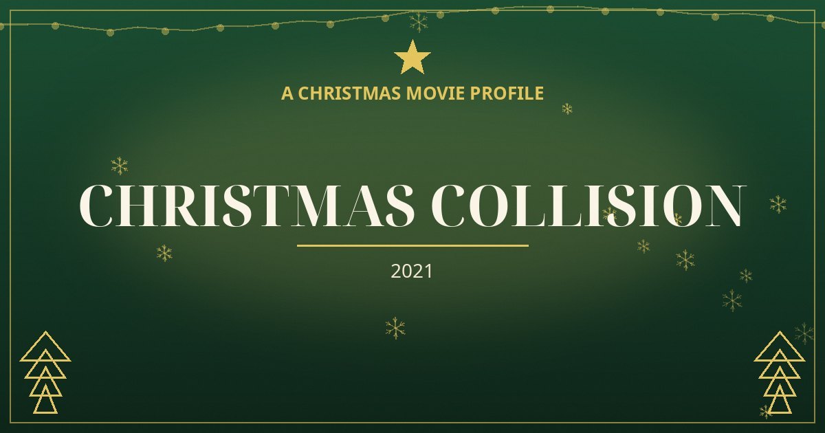 Christmas Collision — original designed title card art