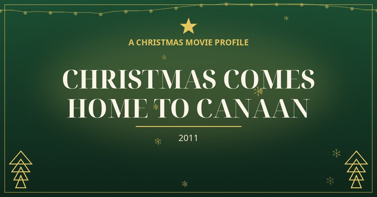 Christmas Comes Home to Canaan — original designed title card art