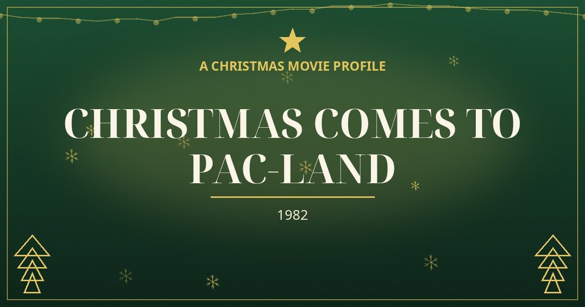 Christmas Comes to Pac-land — original designed title card art