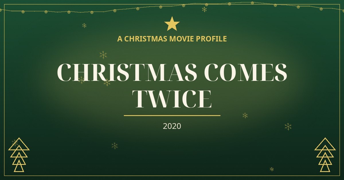 Christmas Comes Twice — original designed title card art