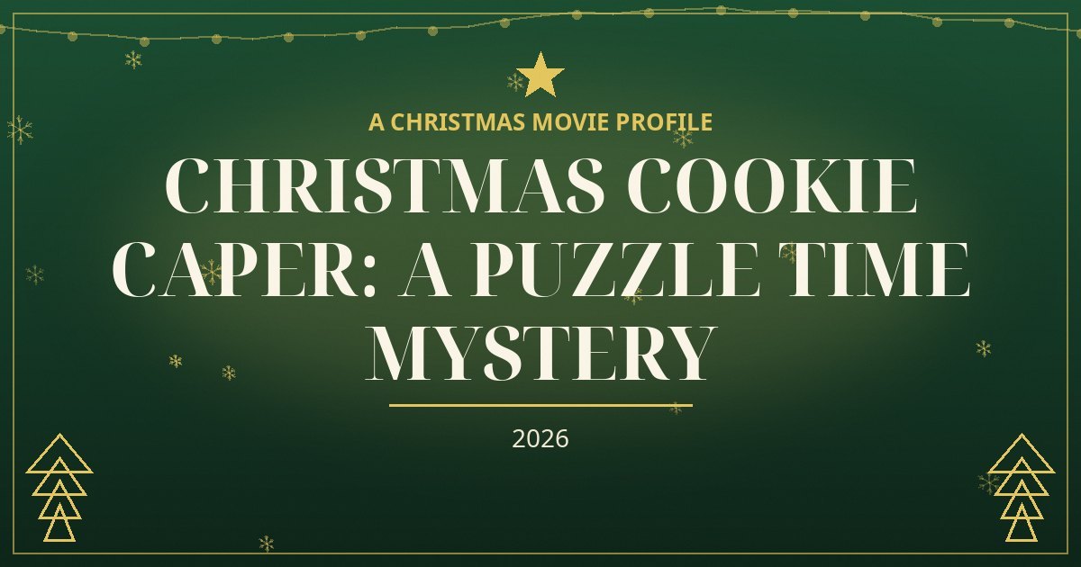 Christmas Cookie Caper: A Puzzle Time Mystery — original designed title card art