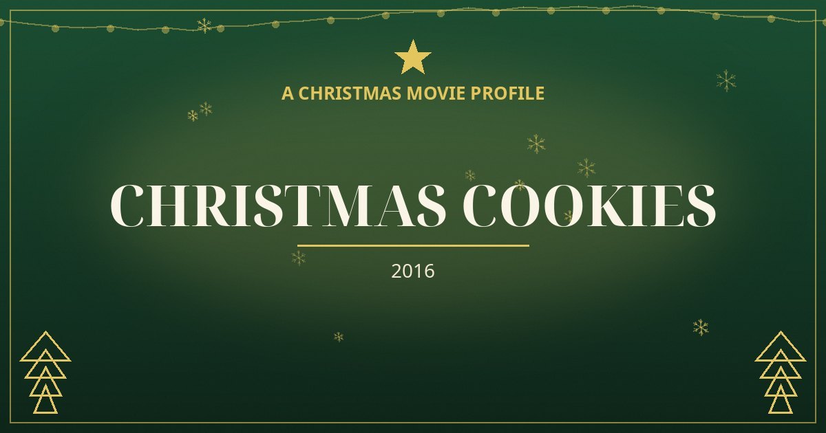 Christmas Cookies — original designed title card art