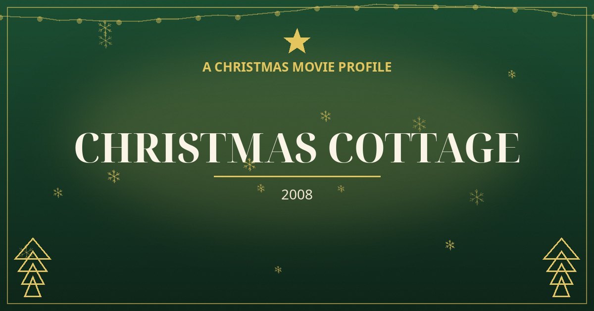 Christmas Cottage — original designed title card art