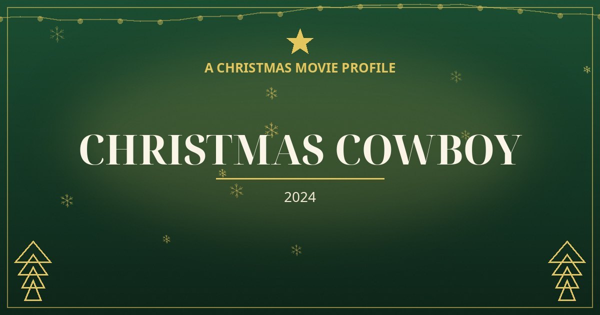 Christmas Cowboy — original designed title card art