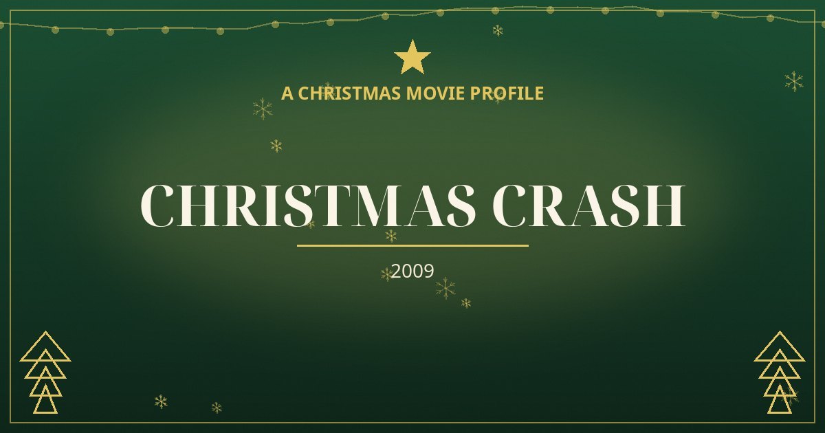 Christmas Crash — original designed title card art