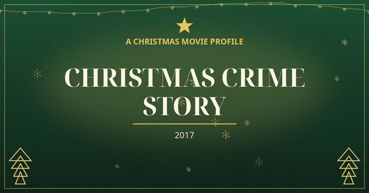 Christmas Crime Story — original designed title card art