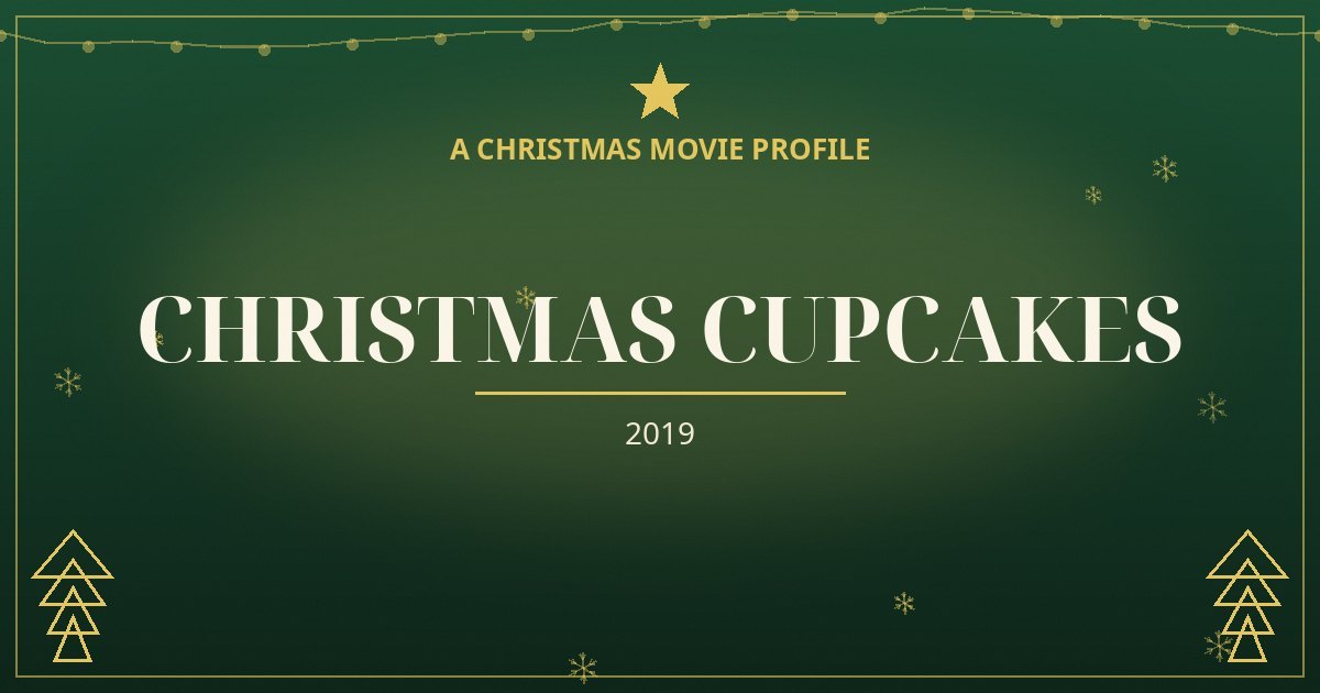 Christmas Cupcakes — original designed title card art
