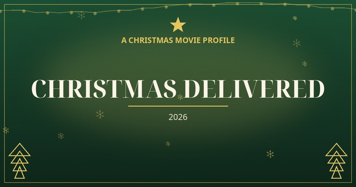 Christmas Delivered — original designed title card art