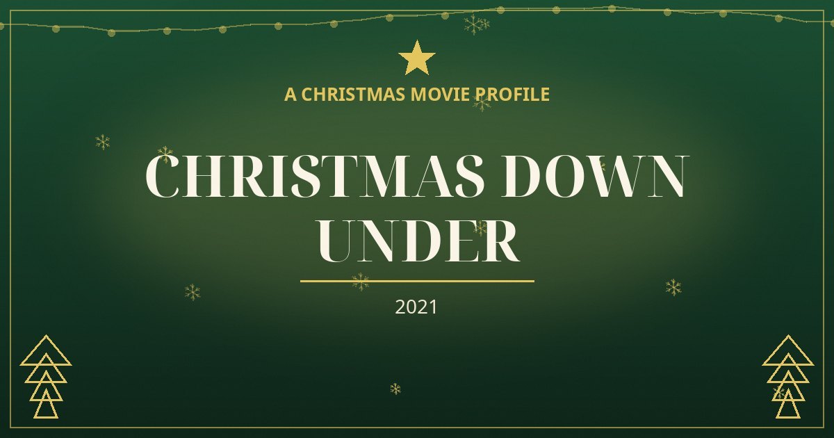 Christmas Down Under — original designed title card art