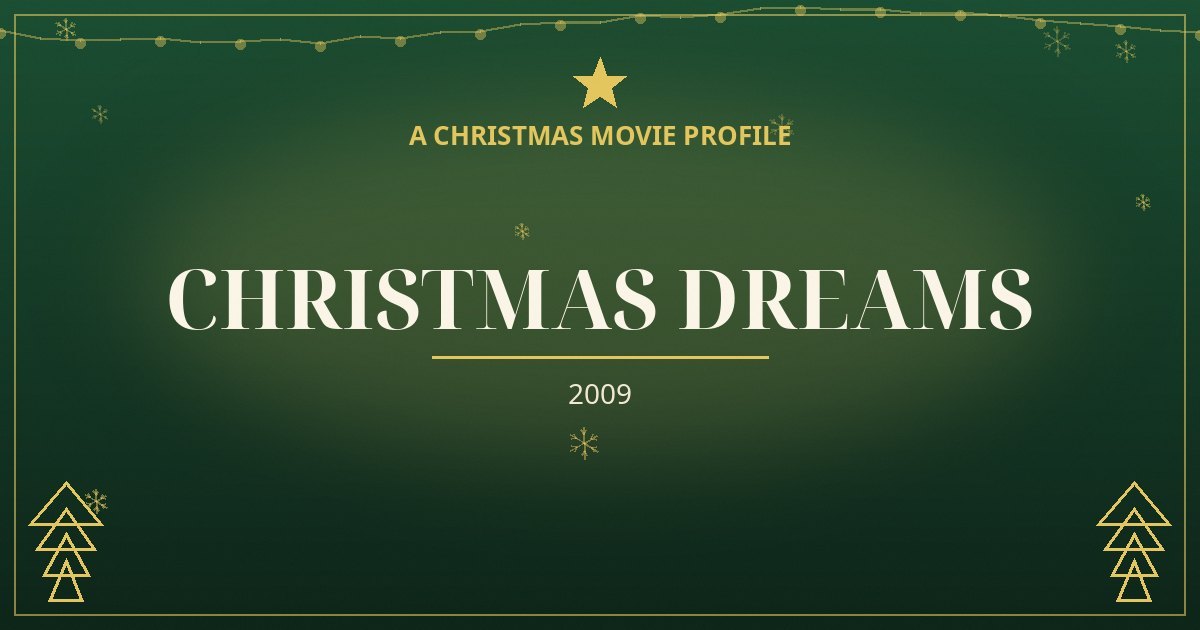 Christmas Dreams — original designed title card art