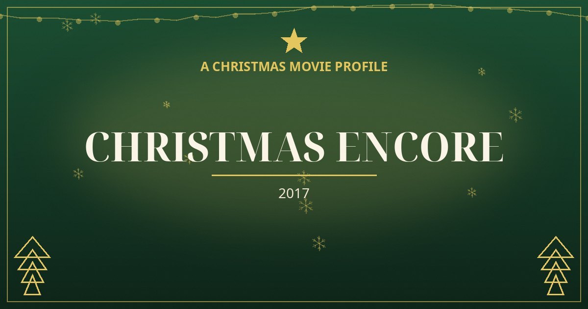 Christmas Encore — original designed title card art