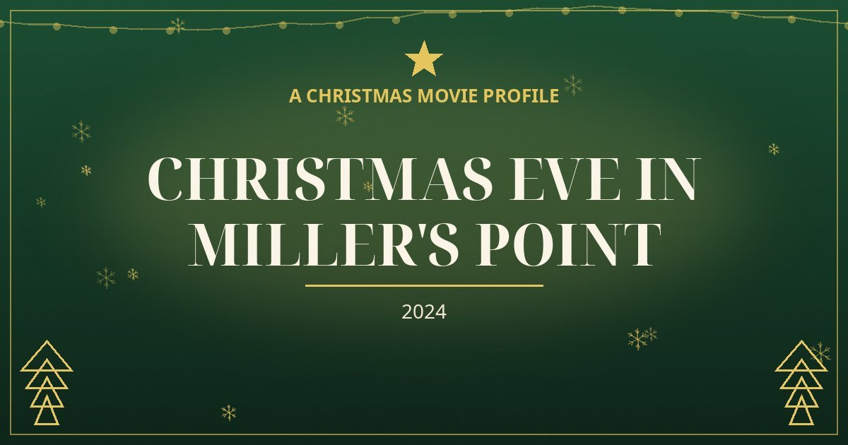 Christmas Eve in Miller's Point — original designed title card art