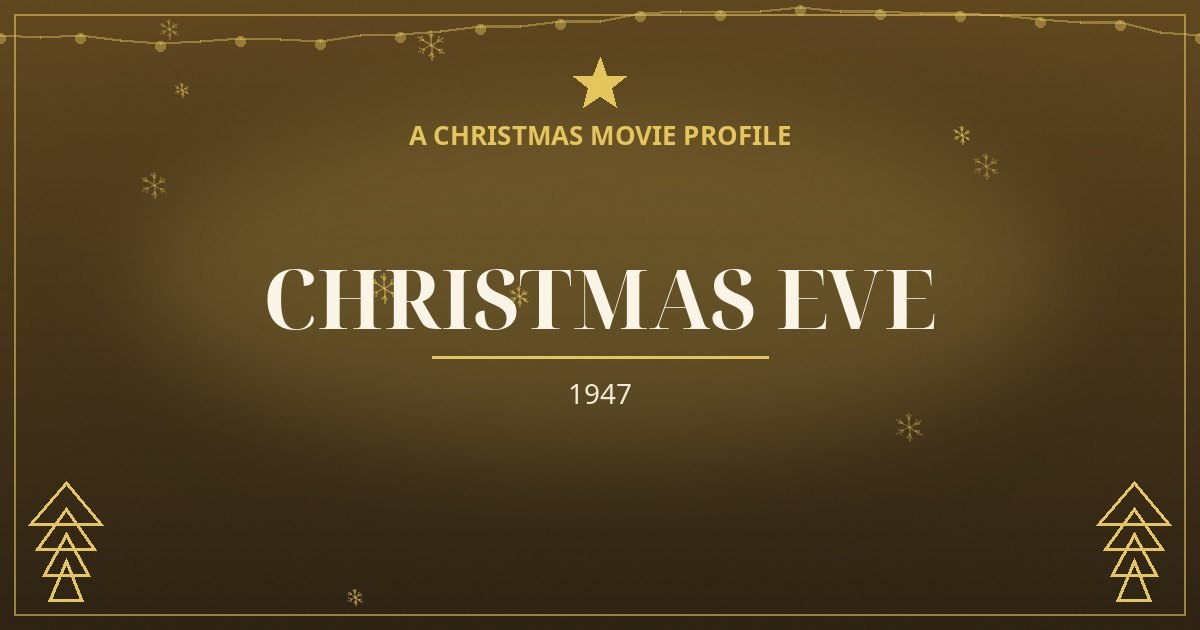 Christmas Eve — original designed title card art