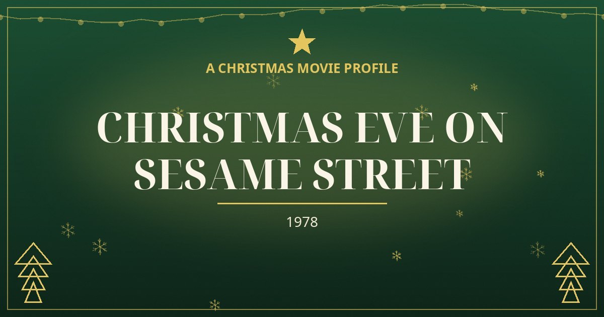 Christmas Eve on Sesame Street — original designed title card art