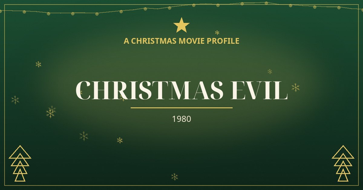Christmas Evil — original designed title card art