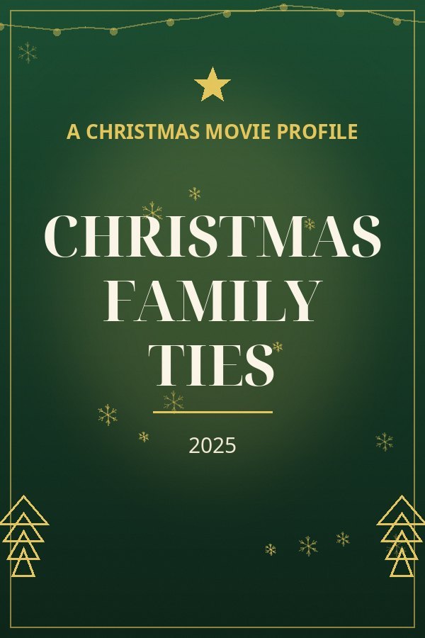 Christmas Family Ties — designed title card art
