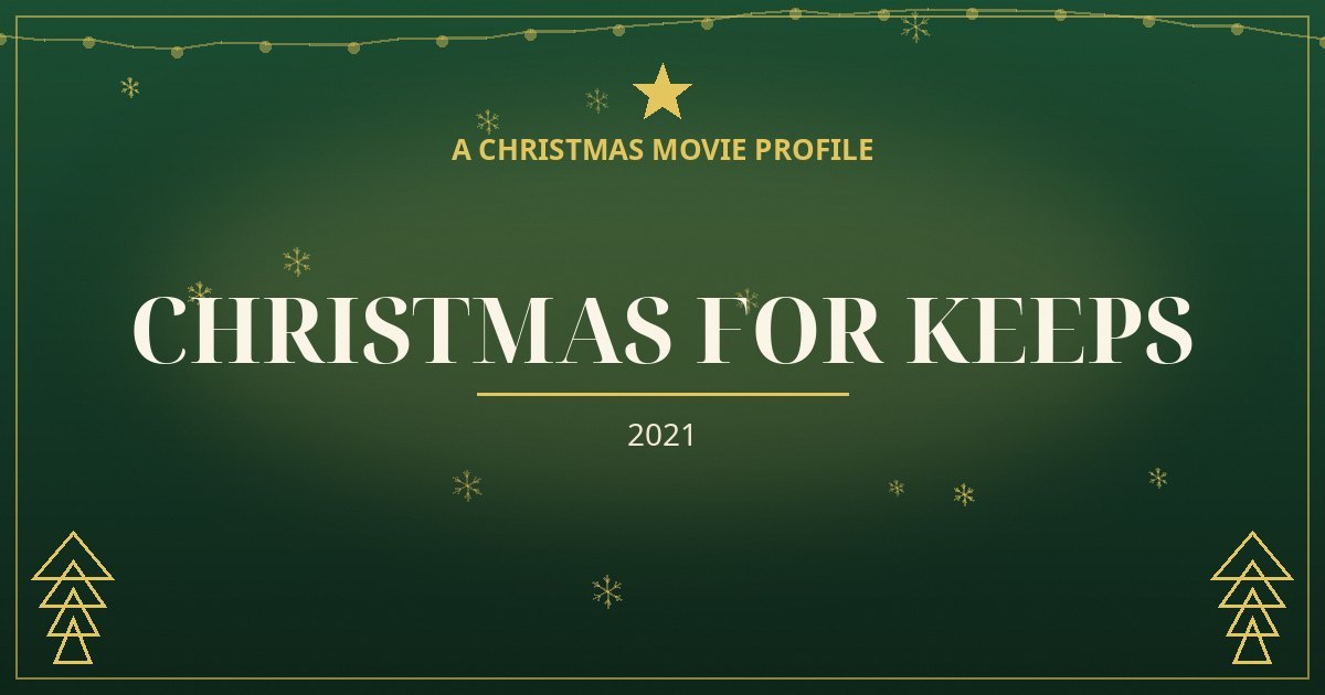 Christmas for Keeps — original designed title card art