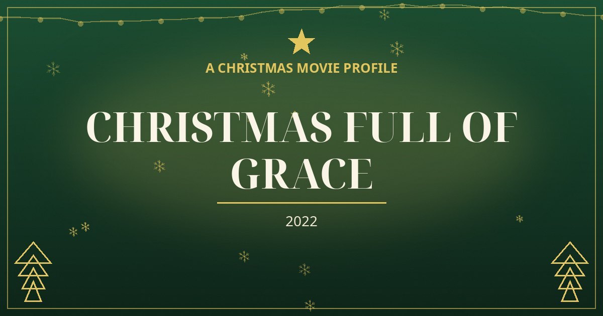 Christmas Full of Grace — original designed title card art
