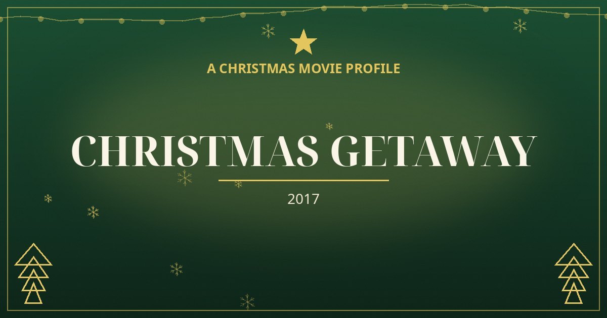 Christmas Getaway — original designed title card art