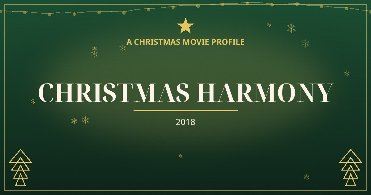 Christmas Harmony — original designed title card art