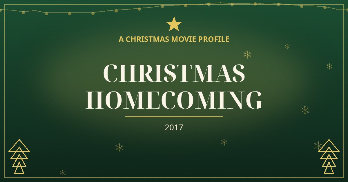 Christmas Homecoming — original designed title card art