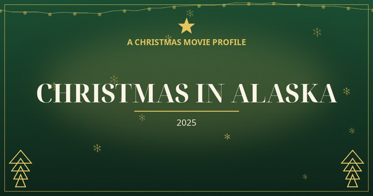 Christmas in Alaska — original designed title card art