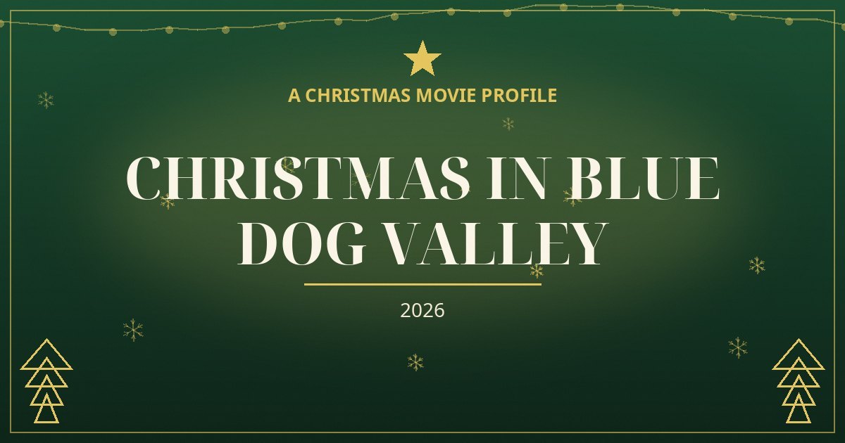 Christmas in Blue Dog Valley — original designed title card art