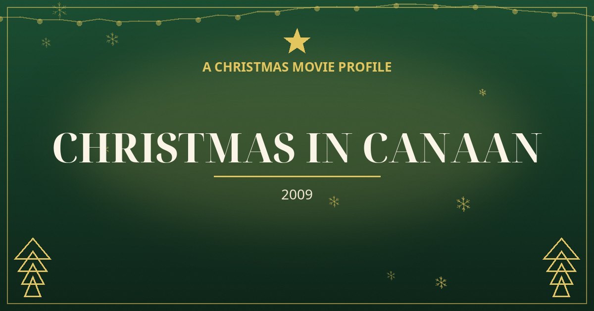 Christmas in Canaan — original designed title card art