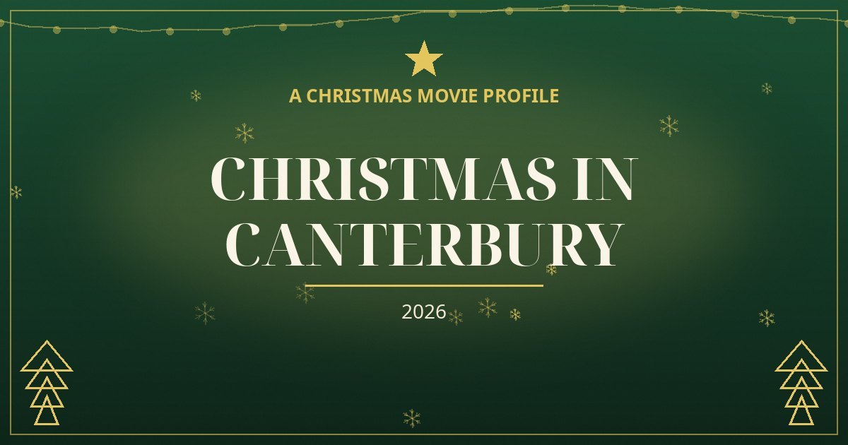 Christmas in Canterbury — original designed title card art