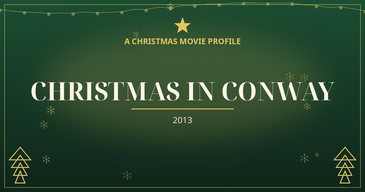 Christmas in Conway — original designed title card art
