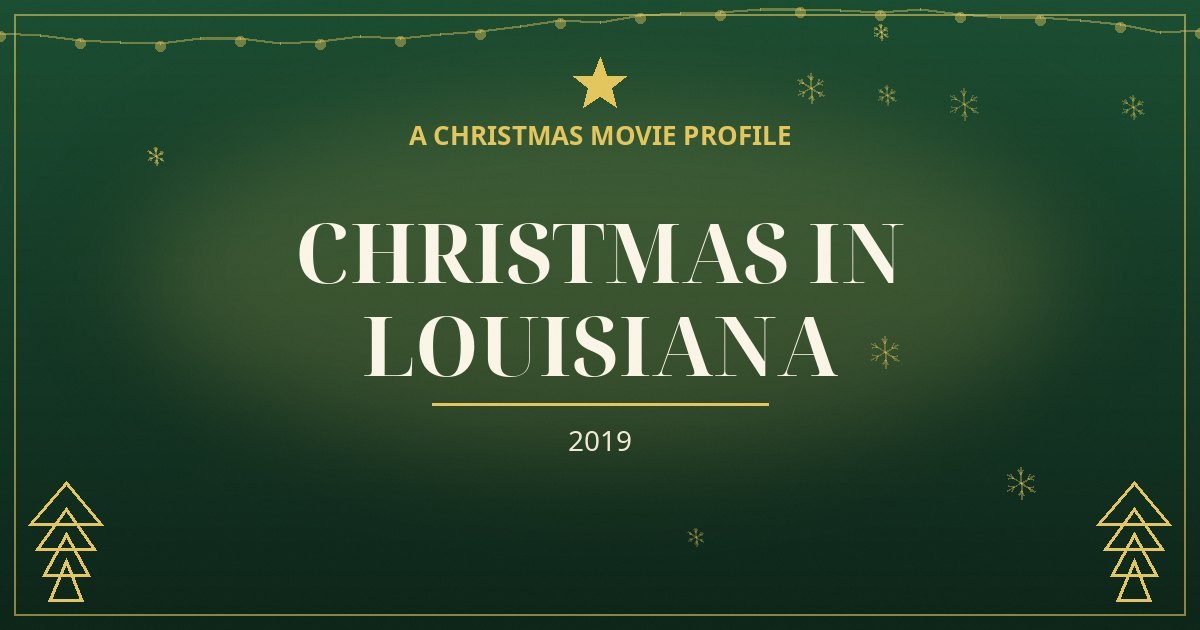 Christmas in Louisiana — original designed title card art