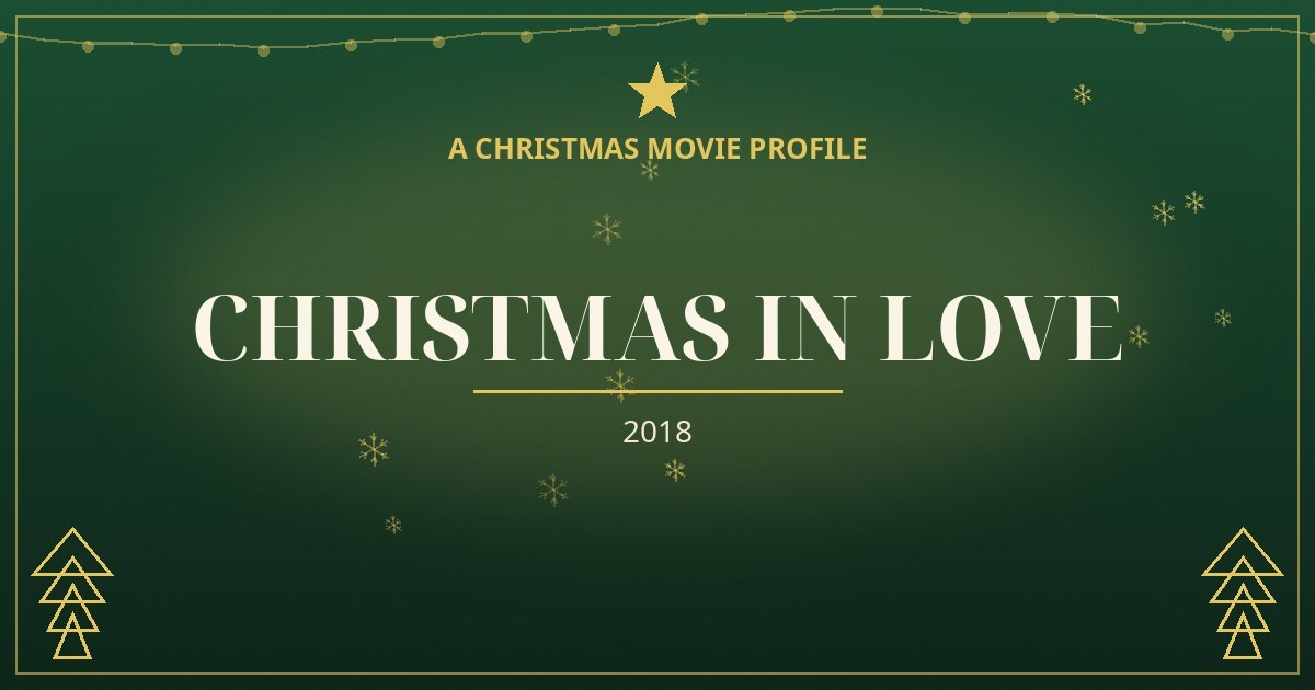 Christmas in Love — original designed title card art