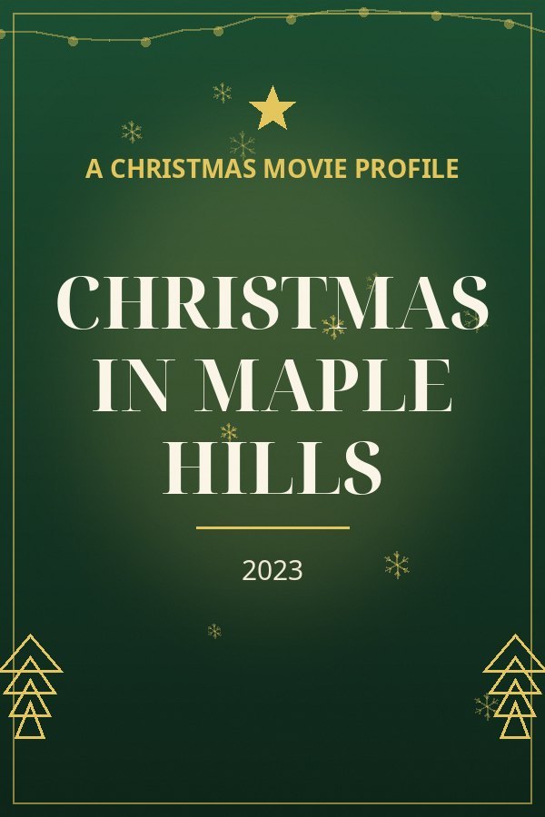 Christmas in Maple Hills — designed title card art