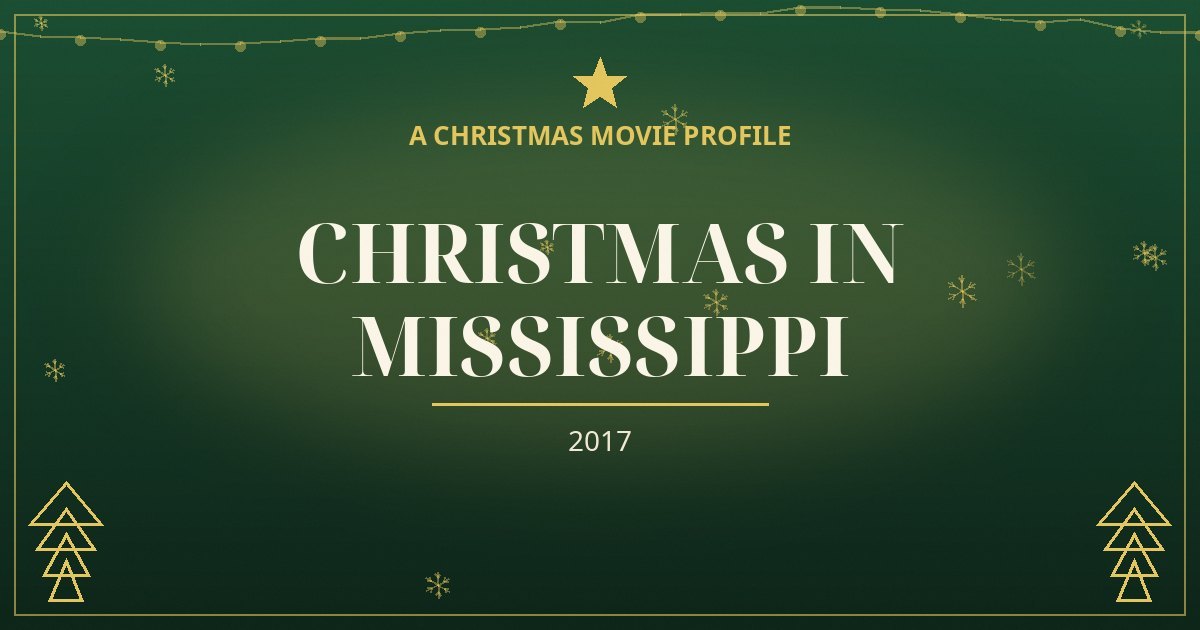 Christmas in Mississippi — original designed title card art