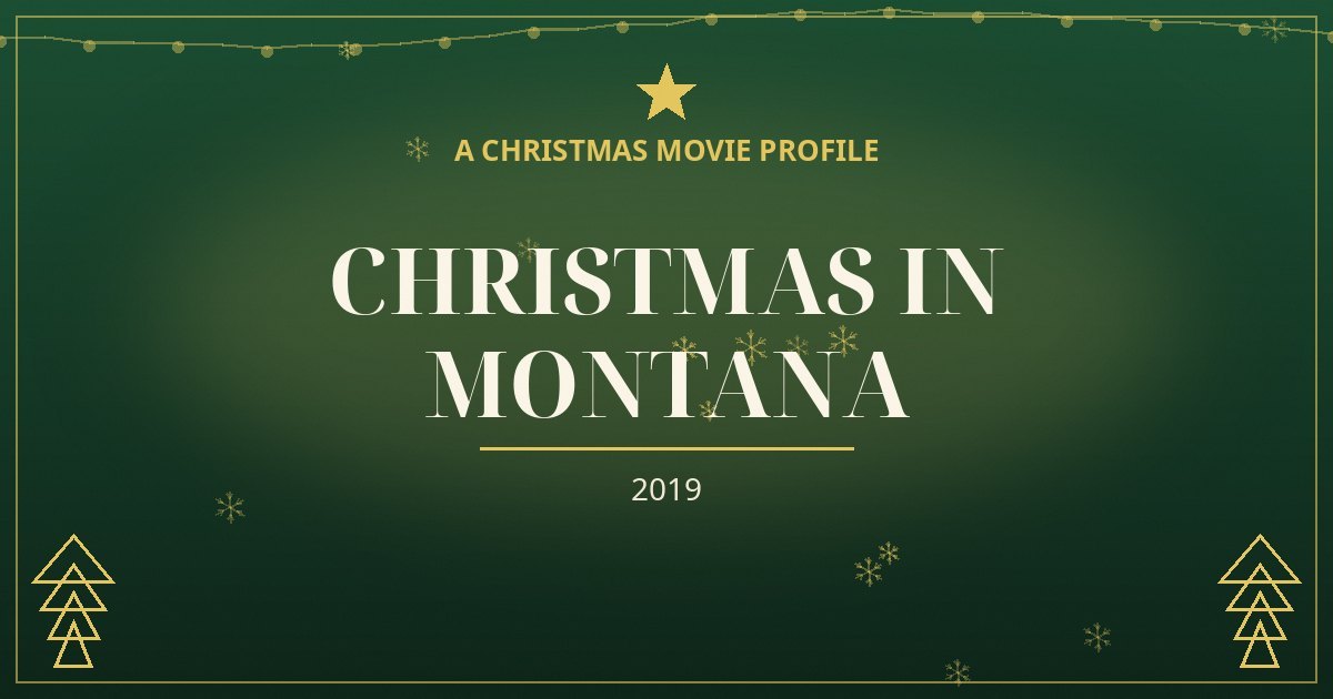 Christmas in Montana — original designed title card art
