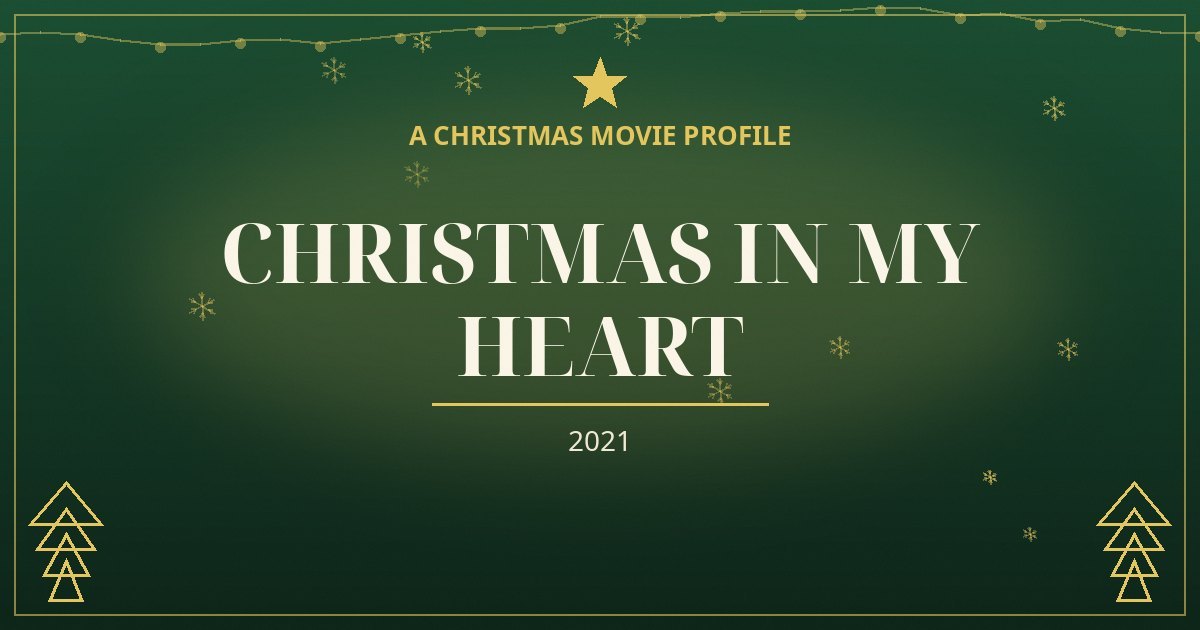 Christmas in My Heart — original designed title card art