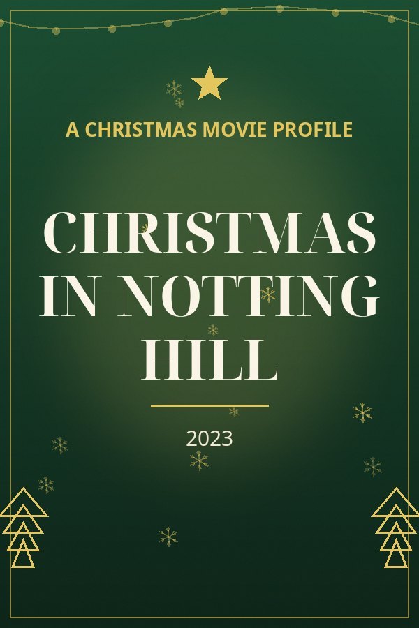 Christmas in Notting Hill — designed title card art