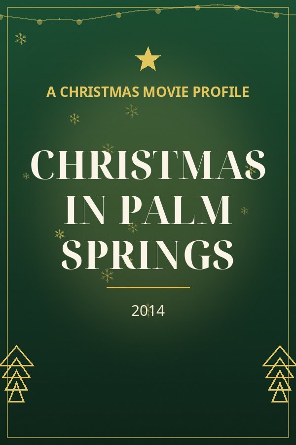 Christmas in Palm Springs — designed title card art