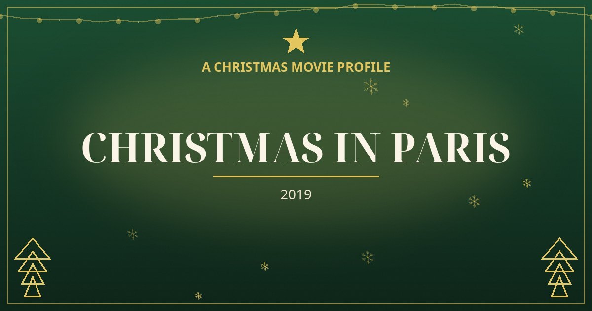 Christmas in Paris — original designed title card art