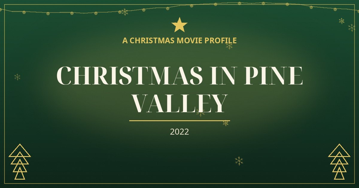 Christmas in Pine Valley — original designed title card art