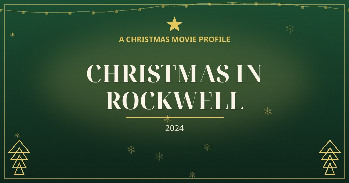 Christmas in Rockwell — original designed title card art