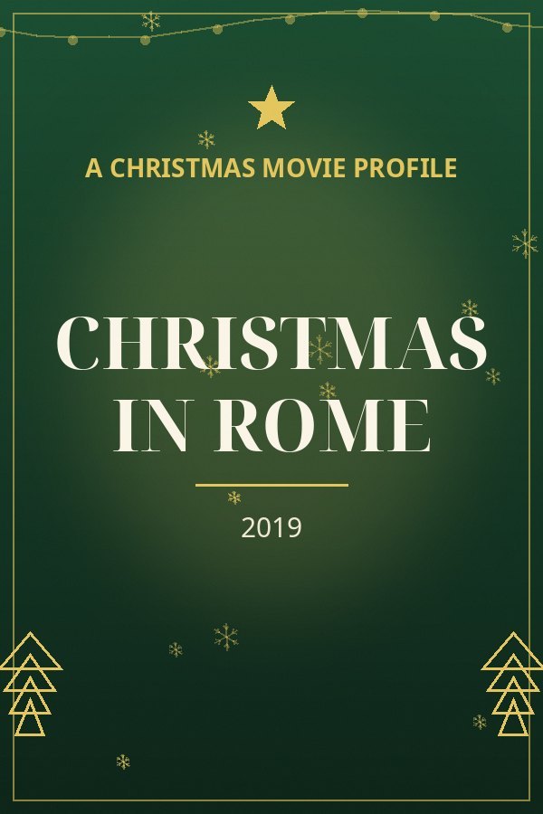 Christmas in Rome — designed title card art