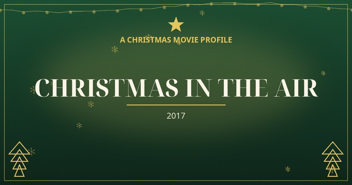 Christmas in the Air — original designed title card art