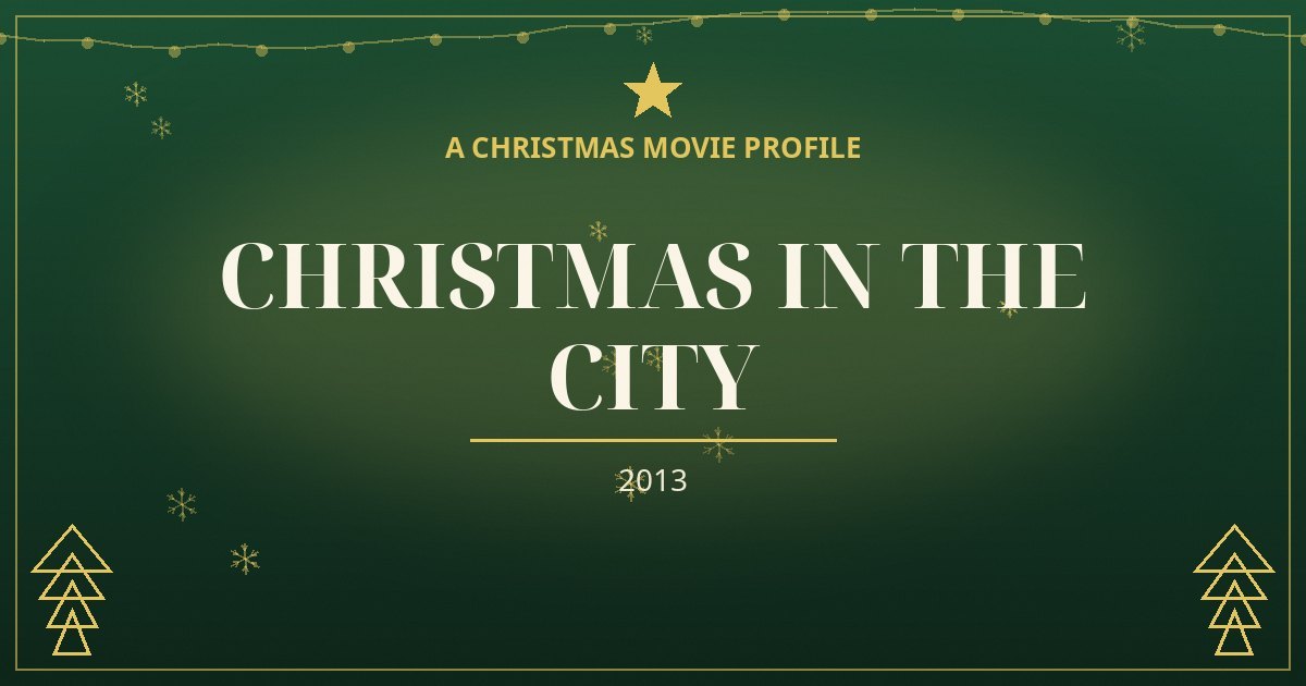 Christmas in the City — original designed title card art