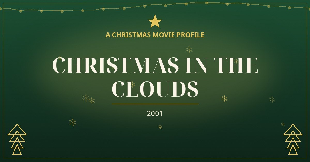 Christmas in the Clouds — original designed title card art