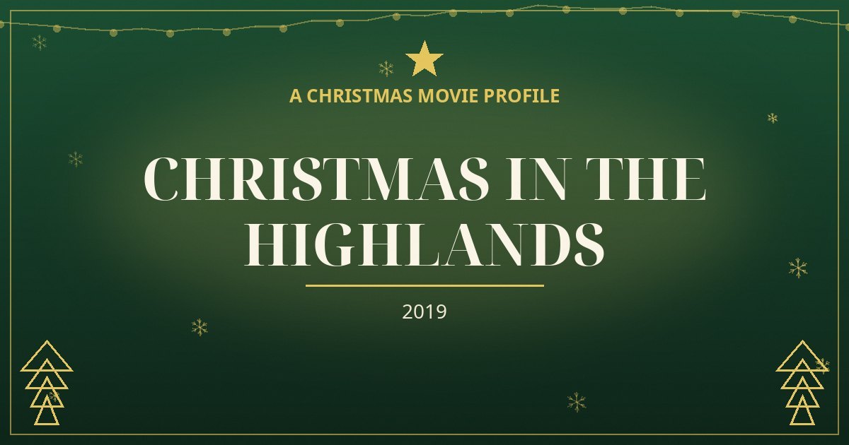 Christmas in the Highlands — original designed title card art