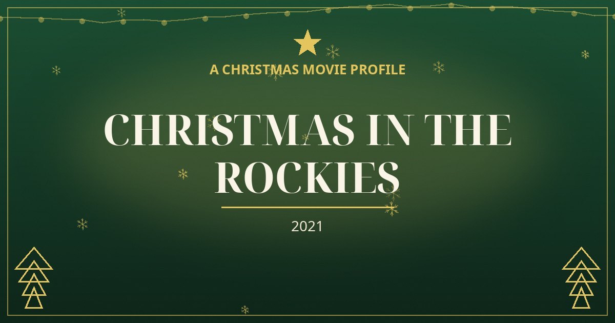 Christmas in the Rockies — original designed title card art
