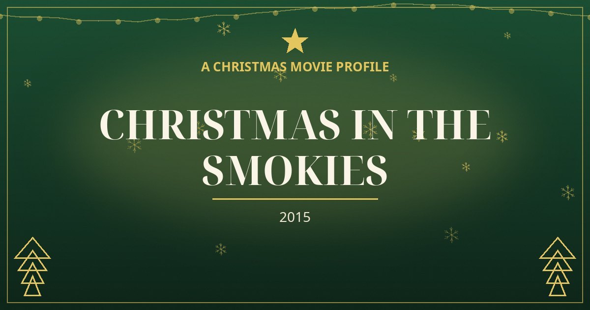 Christmas in the Smokies — original designed title card art