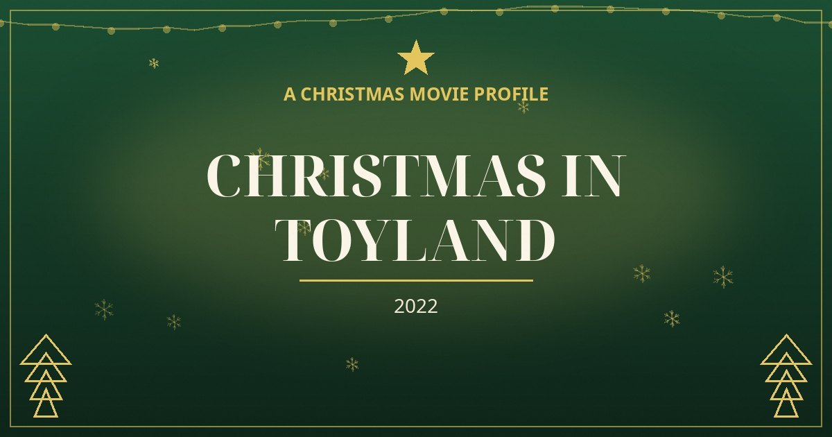 Christmas in Toyland — original designed title card art